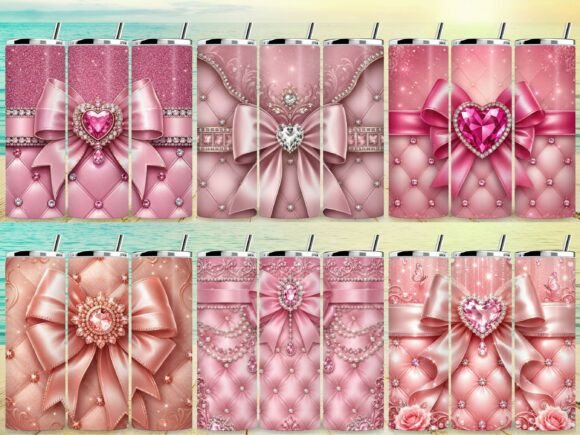 Download Half Soft Light Pink Glam Tumbler Wrap - Soft Collection