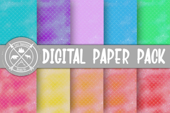 Download Pastel Mermaid Digital Paper Pack - Mermaid digital paper pack Collection