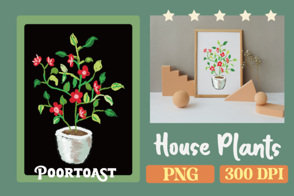 Download Houseplants Crayon Clipart - Plants Collection