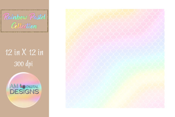 Download Soft Pastel Rainbow Mermaid Scales - Soft Collection