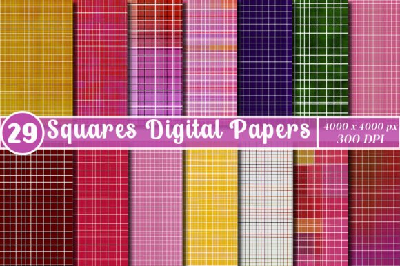 Download Squares Digital Papers - Squares Collection