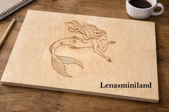 Download Laser Engraving Mermaid Digital File - Premium Resources