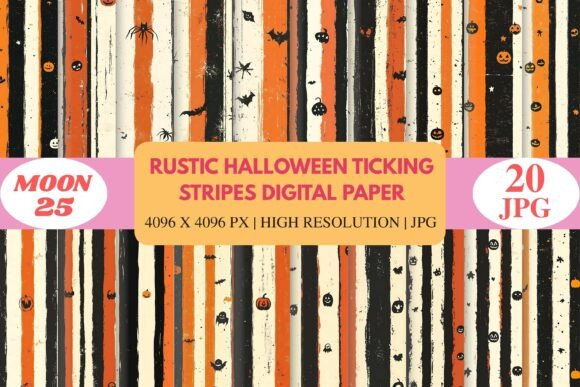 Download Rustic Halloween Stripes Paper Pack - Stripes paper Collection