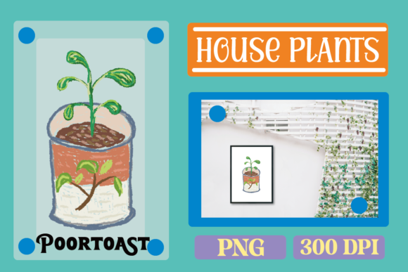 Download Houseplants Crayon Clipart - Plants Collection