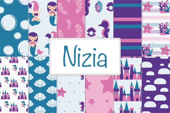 Download Mermaid Digital Paper Pack - Mermaid digital paper pack Collection